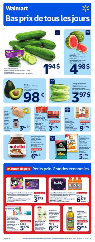 Walmart (QC) Flyer July 2 to 8
