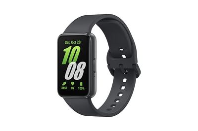 Samsung Galaxy Fit3, 1.6" AMOLED Display, 13 Days Battery Charge, Sleep Monitoring, Fall Detection - Dark Gray (CAD Version & Warranty)