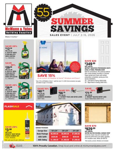 McMunn & Yates Building Supplies Flyer July 2 to 15