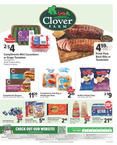Clover Farm (ON) Flyer July 2 to 8