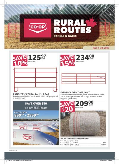 Co-op (West) Rural Routes Flyer July 2 to 22