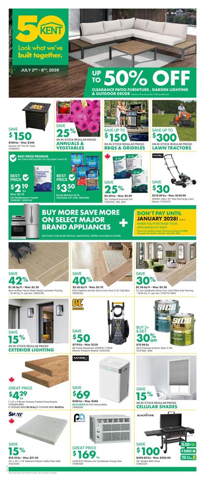 Kent Building Supplies Flyer July 2 to 8