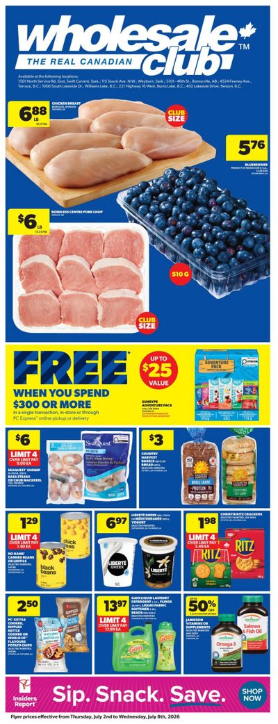 Real Canadian Wholesale Club Flyer July 2 to 8