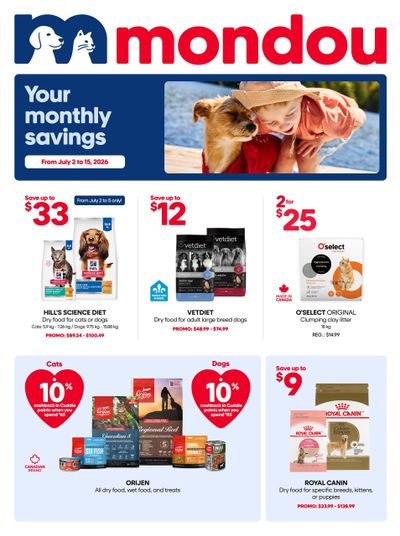 Mondou Flyer July 2 to 15