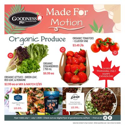 Goodness Me Flyer July 1 to 7