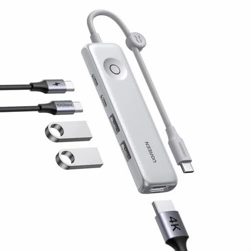 Amazon.ca: USB C Hub (5-in-1) 10Gbps, 4K@60Hz - $15.99
