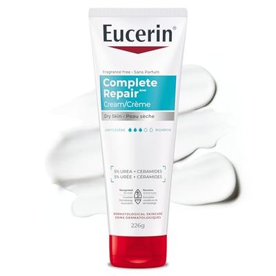 Eucerin Complete Repair Moisturizing Cream with 5% Urea and Ceramides for Dry Skin, 226g On Sale: (-43% OFF)