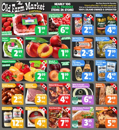 The Old Farm Market (Courtenay) Flyer July 2 to 8