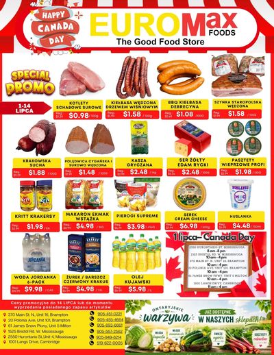 EuroMax Foods Bi-Weekly Flyer July 1 to 14