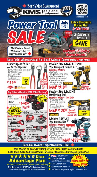 KMS Tools and Equipment Flyer July 1 to 31
