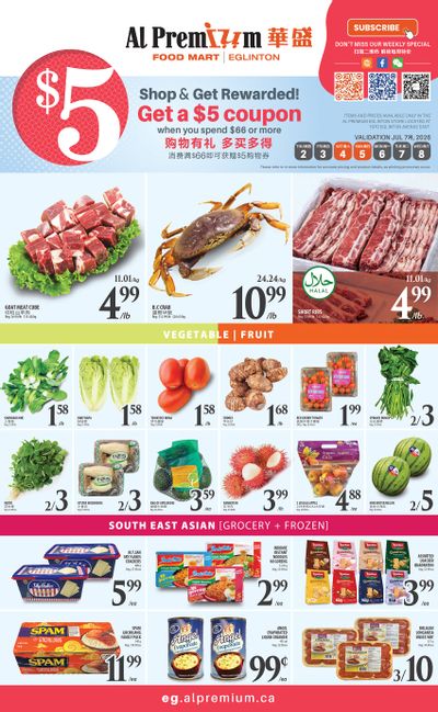 Al Premium Food Mart (Eglinton Ave.) Flyer July 2 to 8