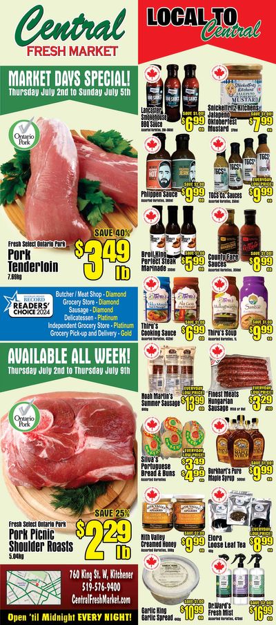 Central Fresh Market Flyer July 2 to 9