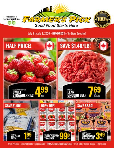 Farmer's Pick Flyer July 2 to 8