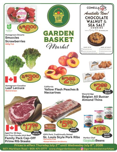 The Garden Basket Flyer July 2 to 8