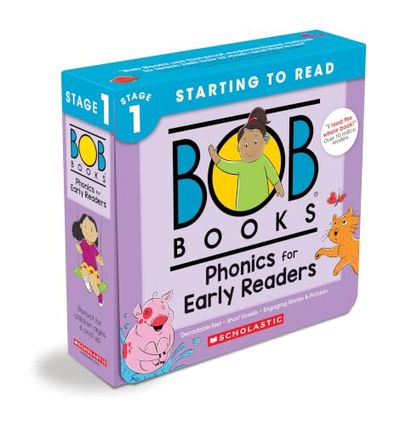 Bob Books - Phonics for Early Readers Box Set of 12 Paperbacks | Decodable Phonics Books, Ages 4 and up, Kindergarten (Stage 1: Starting to Read)