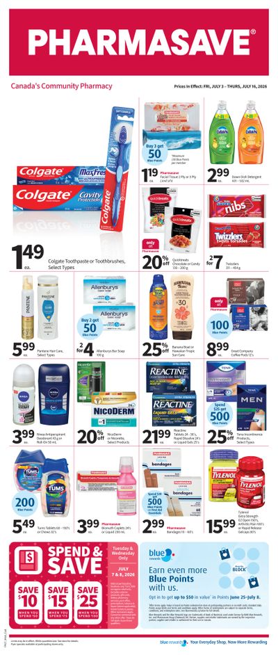 Pharmasave (ON & West) Flyer July 3 to 16