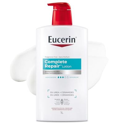 Eucerin Complete Repair Moisturizing Cream with 5% Urea and Ceramides for Dry Skin, 226g On Sale: (-43% OFF)