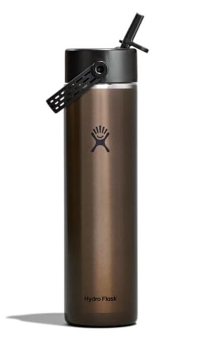 Hydroflask 24 OZ LIGHTWEIGHT WIDE FLEX STRAW CAP OBSIDIAN