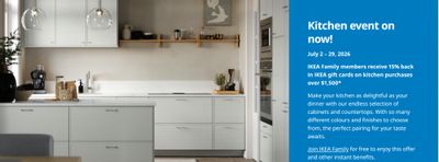 IKEA Canada Summer Sale + New Offers: Enjoy Kitchen Event Sale + 15% off Outdoor Kitchens + 15% Off Plant Pots & Picture Frames + More