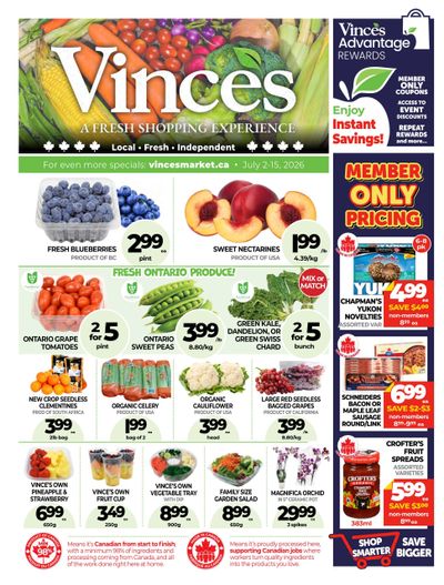 Vince's Market Flyer July 2 to 15