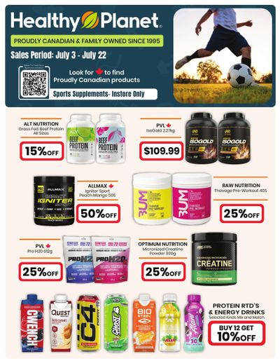 Healthy Planet Flyer July 3 to 22
