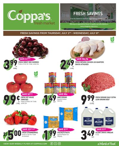 Coppa's Fresh Market Flyer July 2 to 8