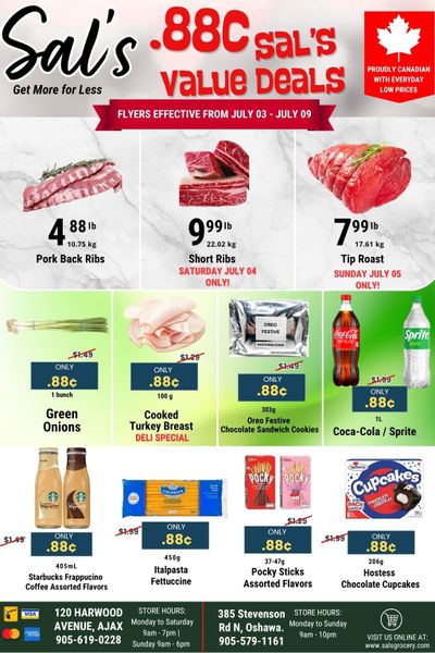 Sal's Grocery Flyer July 3 to 9