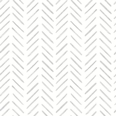 Fog Painted Herringbone Peel & Stick Wallpaper