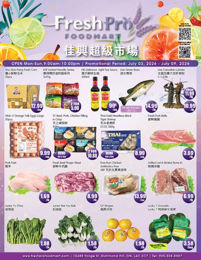 FreshPro Foodmart (Richmond Hill) Flyer July 3 to 9