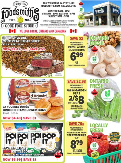 Foodsmiths Flyer July 2 to 9