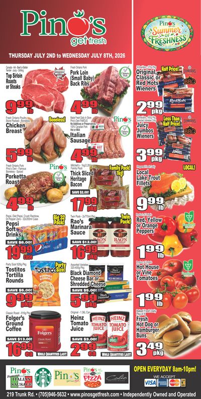 Pino's Flyer July 2 to 8