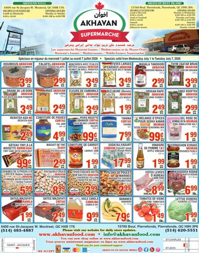 Akhavan Supermarche Flyer July 1 to 7