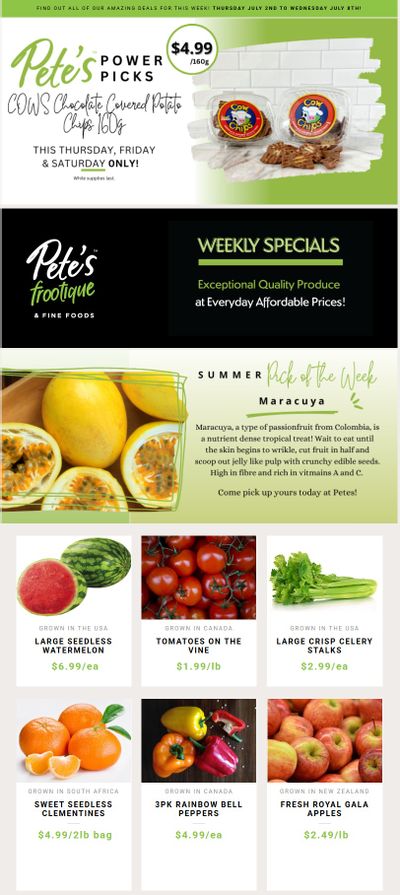 Pete's Fine Foods Flyer July 2 to 8