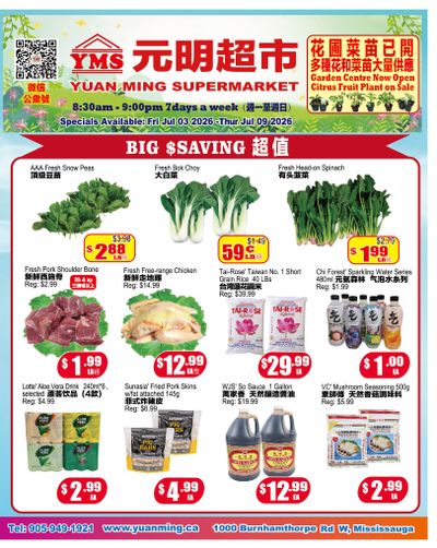 Yuan Ming Supermarket Flyer July 3 to 9