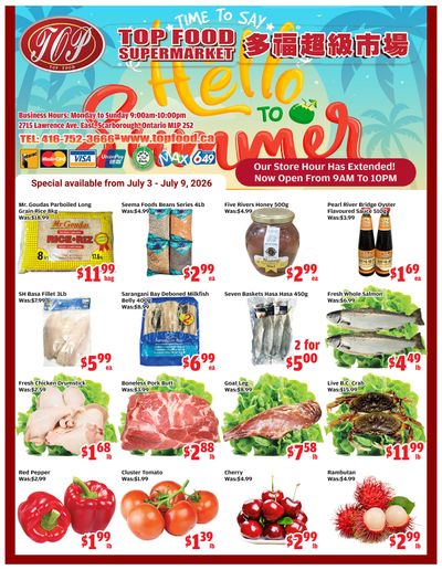 Top Food Supermarket Flyer July 3 to 9