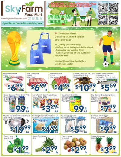 SkyFarm Food Mart Flyer July 3 to 9