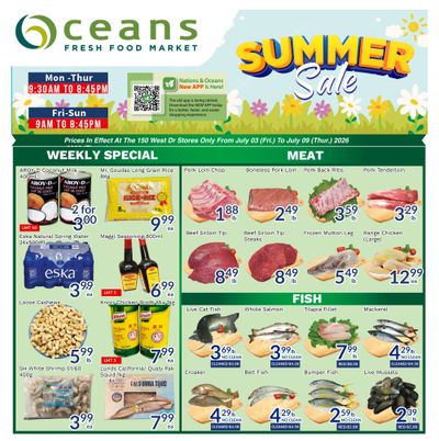 Oceans Fresh Food Market (Brampton) Flyer July 3 to 9