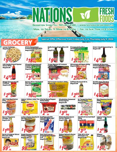 Nations Fresh Foods (Brampton) Flyer July 3 to 9