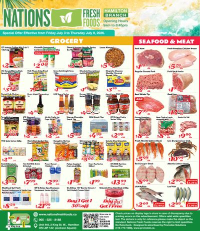 Nations Fresh Foods (Hamilton) Flyer July 3 to 9