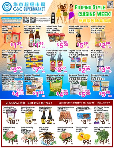 C&C Supermarket Flyer July 3 to 9