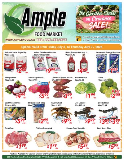 Ample Food Market (Brampton) Flyer July 3 to 9