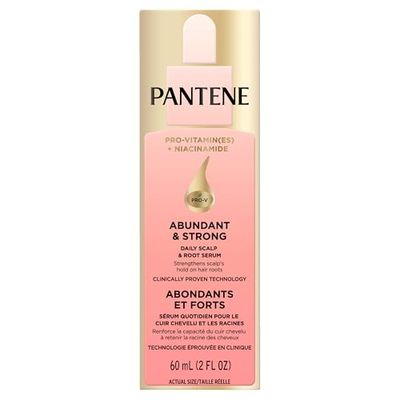 Pantene Abundant & Strong Daily Scalp Serum, Strengthens Scalp’s Hold on Roots, 60 ml