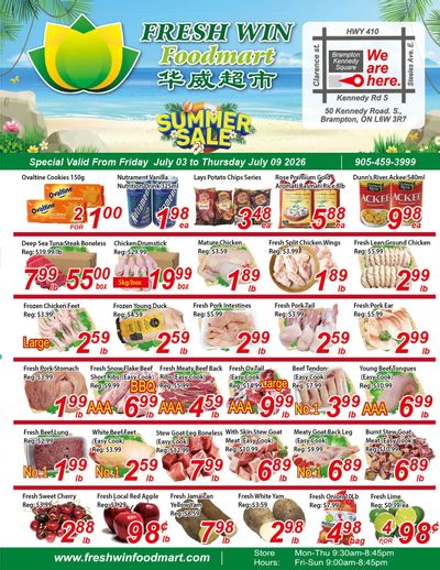 Fresh Win Foodmart Flyer July 3 to 9