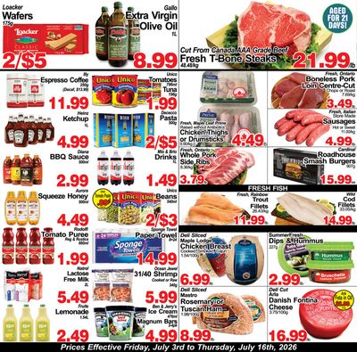 Greco's Fresh Market Flyer July 3 to 16