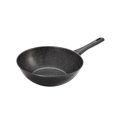 ZWILLING Marquina 12-Inch Aluminum Non-Stick Wok - Granite Coating, Scratch Resistant, Stay Cool Handle, Dishwasher Safe, Made in Italy