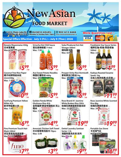 New Asian Food Market Flyer July 3 to 9