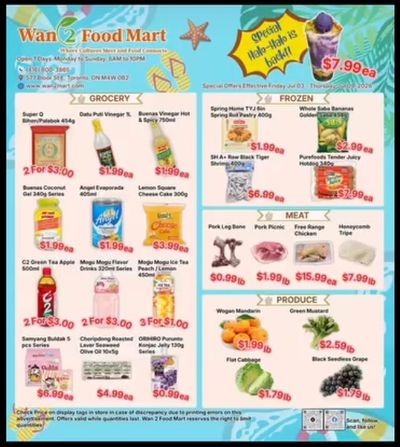 Wan 2 Food Mart Flyer July 3 to 9