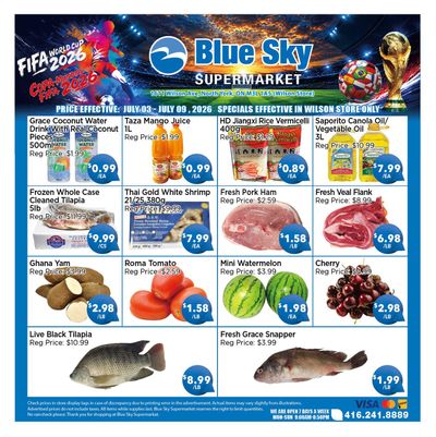 Blue Sky Supermarket (North York) Flyer July 3 to 9