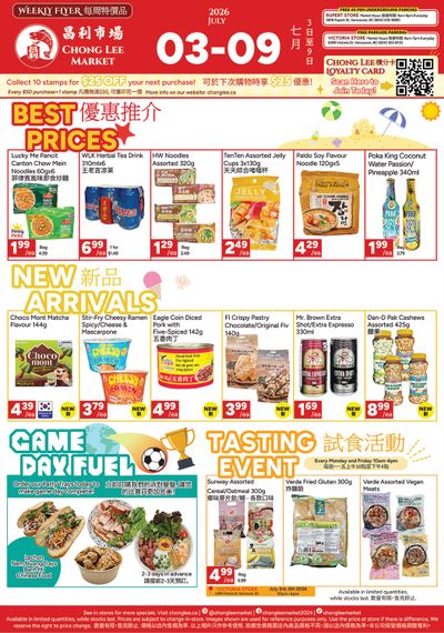 Chong Lee Market Flyer July 3 to 9