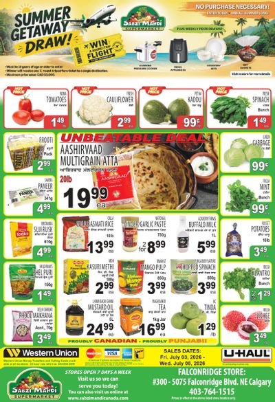 Sabzi Mandi Supermarket (Calgary) Flyer July 3 to 8